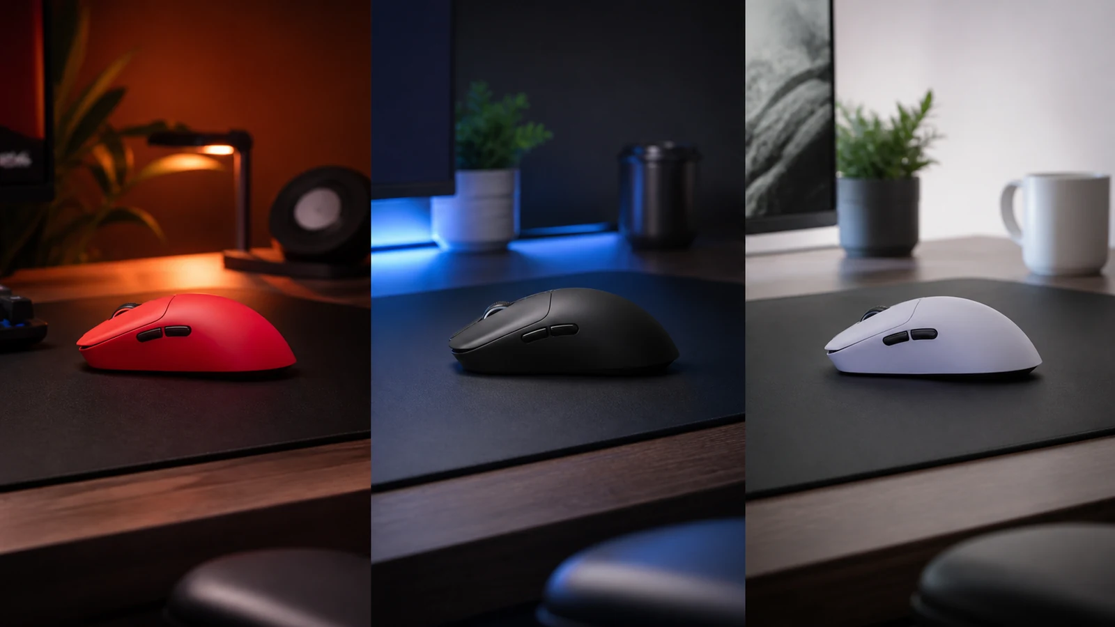 Schedule concept showing warm-up, ranked and everyday polling profiles for a Valorant-focused wireless mouse in the UK